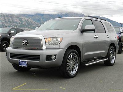 Toyota sequoia 4x4 leather navigation sunroof 3rd row custom wheels tires