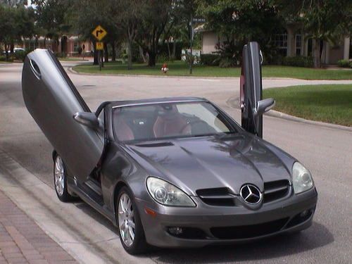 GORGEOUS GRAY SLK350 CONVERTIBLE W/LAMBO DOORS,HARMON KARDON,BUY-IT-NOW $14k OBO, US $14,000.00, image 5