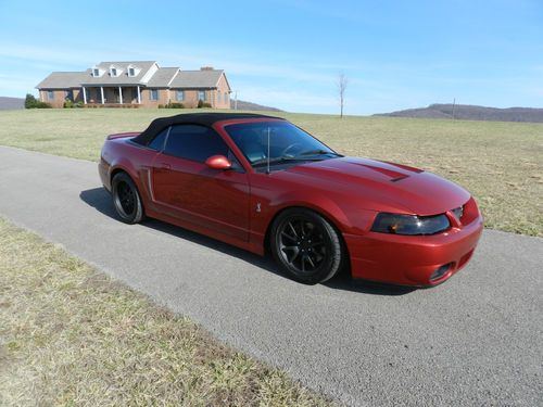2003 cobra mustang no reserve convertible redfire supercharged 04 4.6 5.0 13 11