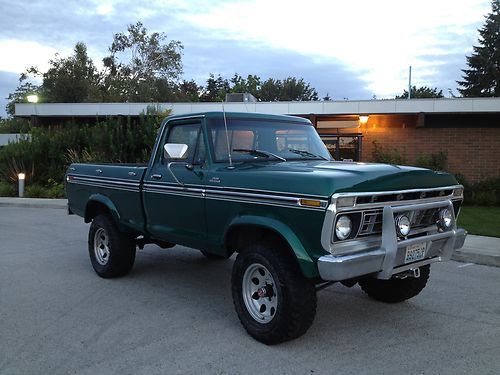 1977 ford f-150 highboy 4x4 shortbed very nice