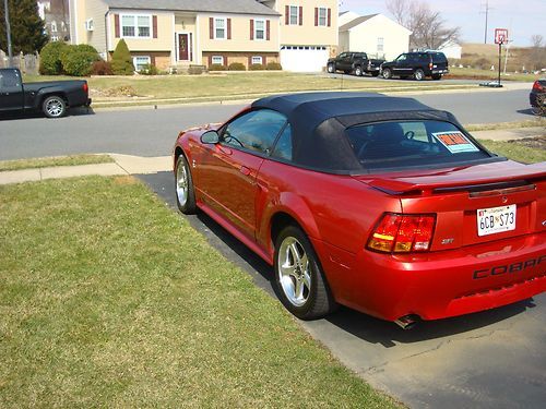 2001 Ford Mustang SVT Cobra Convertible 2-Door 4.6L, image 2