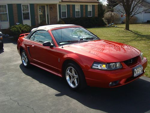 2001 Ford Mustang SVT Cobra Convertible 2-Door 4.6L, image 4