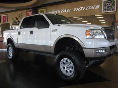 05 f150 lariat 2wd leather lifted 60k white