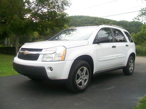 No reserve 2005 chevrolet equinox ls sport utility 4-door 3.4l awd white