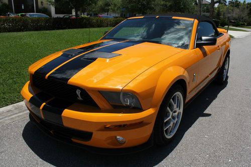 2008 ford shelby mustang gt500 convertible "186 miles-dohc supercharged"