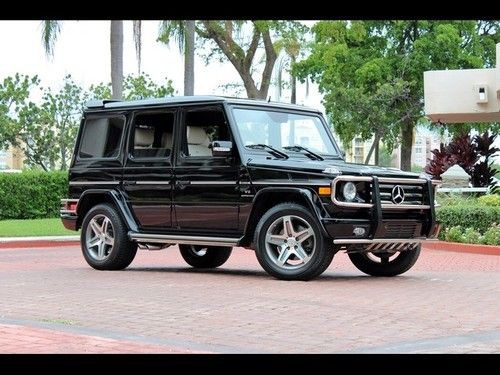 2009 mercedes benz g55 amg black designo 1 owner white leather nav sat showroom