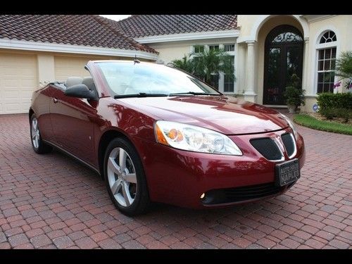 2008 pontiac g6 gt hard-top convertible low miles leather xmsirius