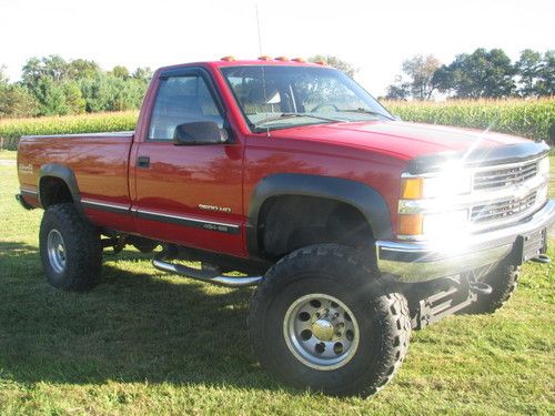 2000 chevy ck 2500 4x4 reg cab 8' bed 10" pro comp lift