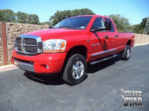 06 ram 2500 laramie 4wd cummins quadcab longbed xnice leather alloys loaded tx!