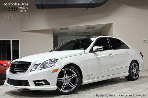 2011 mercedes benz e350 sport 4-matic $61k + msrp navigation panoramic roof wow!