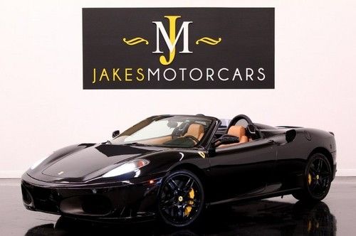 2007 f430 spider black/tan, novitec, tubi, ceramic brakes, many upgrades! wow!