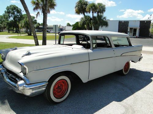 1957 chevy belair nomad wagon project car rare!