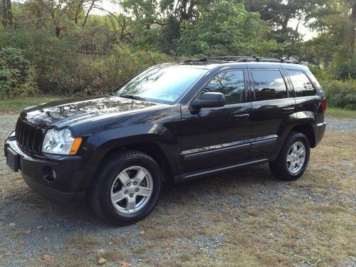 No reserve! black 2007 jeep grand cherokee laredo 4x4 ~ leather ~ sunroof ~ 103k