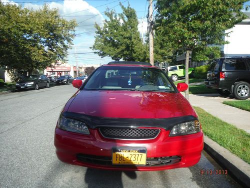 2000 honda accord ex 4cyl 174,000 miles red with beige interior,new tire and frn