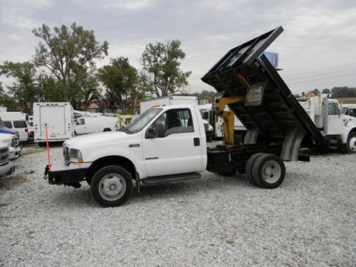 Ford f 550 f 450 f 350 4x4 flatbed dump truck 7 3 l powerstroke diesel 1 owner