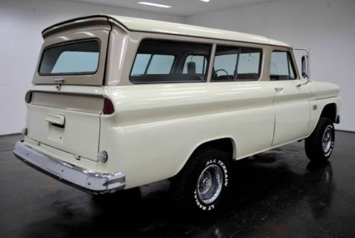 1966 Chevrolet Suburban 4x4 250ci Inline 6 cyl 4 Speed Manual PS PB Radio, image 26