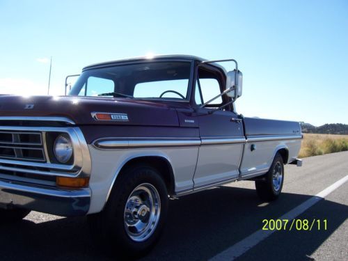 1972 ford f-250 xlt ranger camper special.  2-owner/73k original miles !