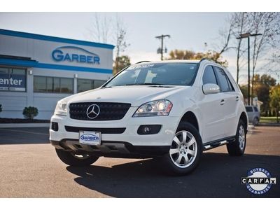Ml350 suv 3.5l sunroof  navigation premium package awd white leather