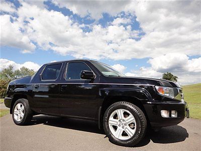 2011 honda ridgeline rtl 4x4 truck 1-owner low miles roof leather heated-seats