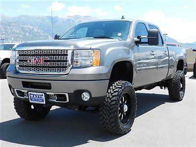 Crew cab slt denali 4x4 duramax diesel custom new lift wheels tires leather auto