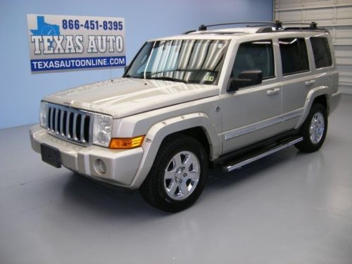 We finance!!  2007 jeep commander limited 4x4 roof&#039;s nav heated seats texas auto