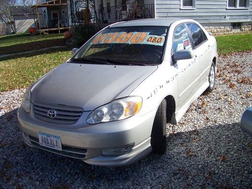 2003 toyota corolla s  40 mpg!  under 53k miles!  no reserve!