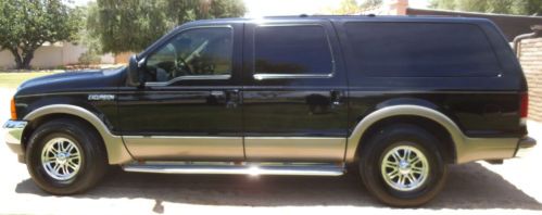 7.3 diesel, 2wd, black &amp; tan exterior w/ tan leather interior