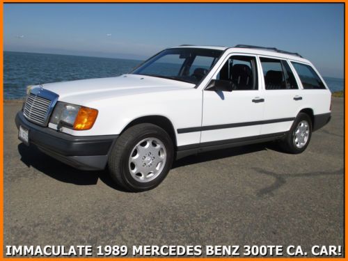 Immaculate 1989 mercedes benz 300te estate wagon! rust-free ca. car 3rd row seat