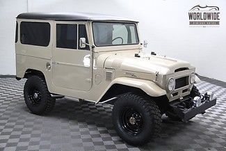 1966 toyota fj40 land cruiser 4x4 v8 4 spd full restoration convertible top!