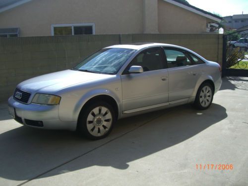 Audi a6 quattro v8 4.2 low miles silver w black leather interior 2nd owner clean