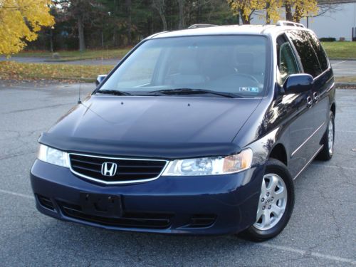 2003 honda odyssey ex-l leather dvd clean carfax no reserve