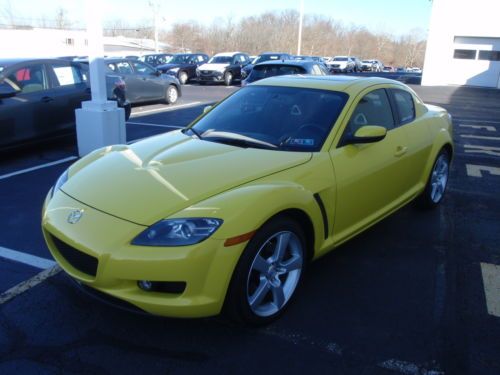 Rare 2004 mazda rx8 rx-8 touring manual stick 6speed 6spd sunroof yellow coupe