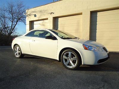 2008 pontiac g6 convertible gt/white!loaded!wow!warranty!look!!