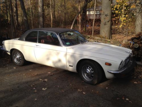 1975 jaguar xj6c white/red rare coupe