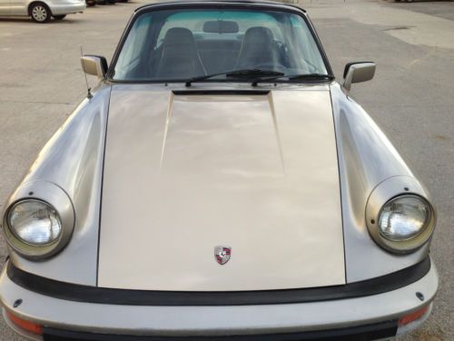 1983 porsche 911 targa sc platinum metallic brown interior