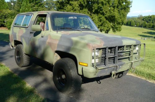 1984 chevrolet blazer military diesel 4x4 d10