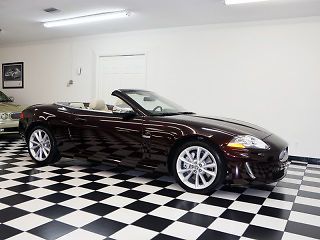 2011 jaguar xk claret over caramel 1 owner stunning b&amp;w sound navi omly 10k mi
