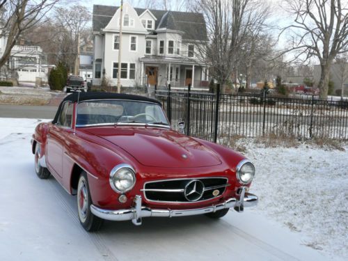 190SL Mercedes Benz Roadster Red, Fully Restored, US $220,000.00, image 3