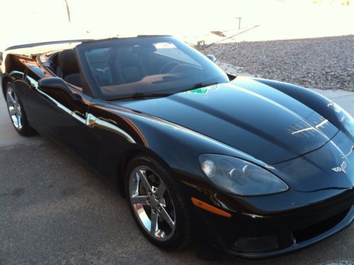 2006 CORVETTE CONVERTIBLE Z51 TRIPLE BLACK 3LT ULTRA LOW MILES LOADED PWR TOP, image 22