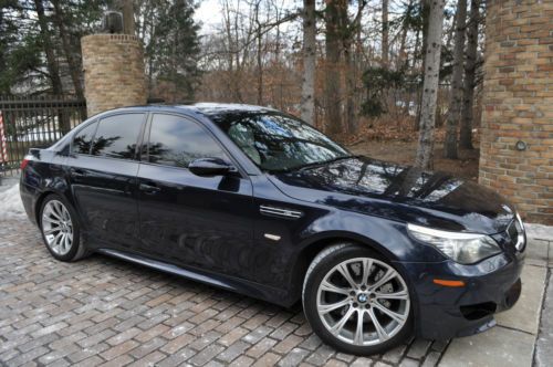 2008 m5 sport.no reserve.5.0 l v 10/leather/navi/moon/19&#039;s/smg/salvage/rebuilt