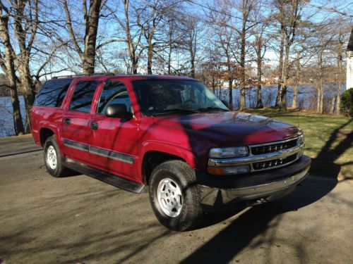 2004 chevy 1500 suburban 7 passenger 4x4 auto 3rd row bench seat no reserve