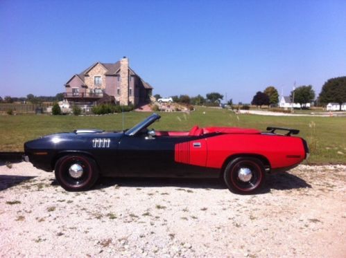 1971 plymouth hemi cuda convertible tribute  manual shift (426 hemi barracuda)