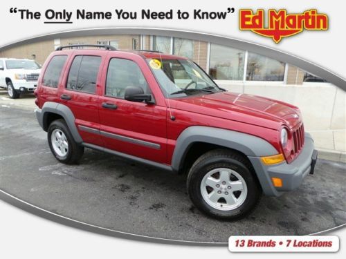2005 jeep liberty sport 4wd 4x4 awd local trade serviced moonroof