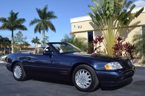 Florida sl500 hardtop convertible hid&#039;s 67k miles midnight blue msrp $81,850