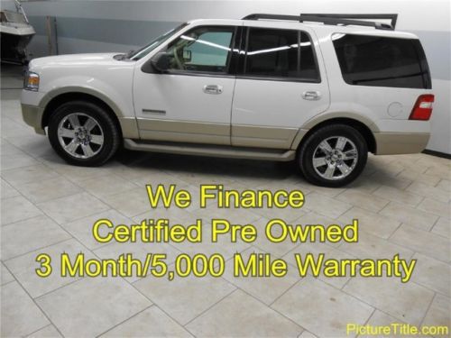 08 expedition eddie bauer 4x4 tv dvd backup camera warranty finance texas