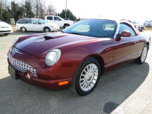 2004 ford thunderbird convertible rebuilt salvage title repaired damage low mile