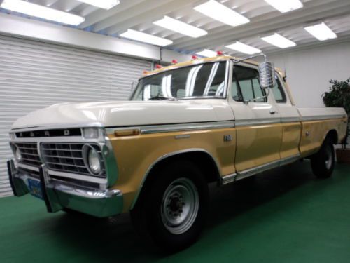 1974 ford f250 supercab runs great california truck no reserve!