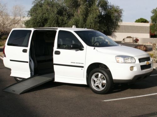 2008 chevrolet uplander wheelchair handicap bruan entervan arizona one owner