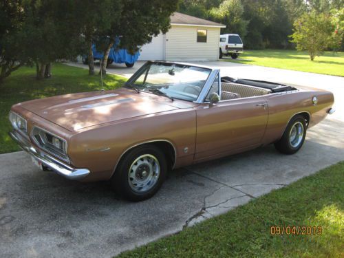 1967 barracuda convertible - rare and original