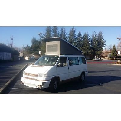 1993 volkswagen eurovan westfalia weekender pop-top camper bus